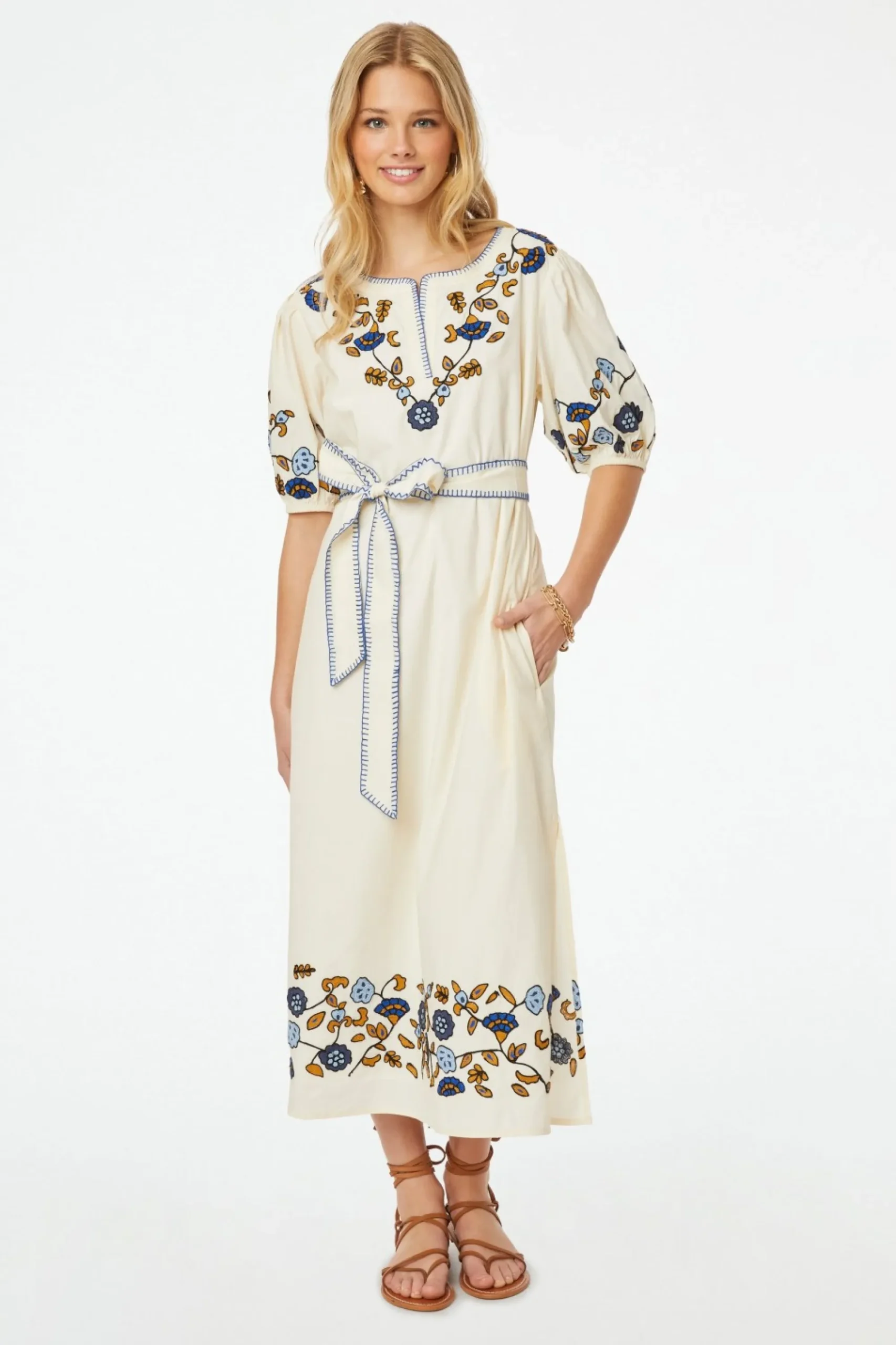 Women Roller Rabbit Tunics & Kurtas | Davina Ebroidery uca Caftan