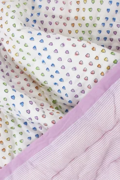 Baby Roller Rabbit Accessories | Disco Hearts Baby Quilt