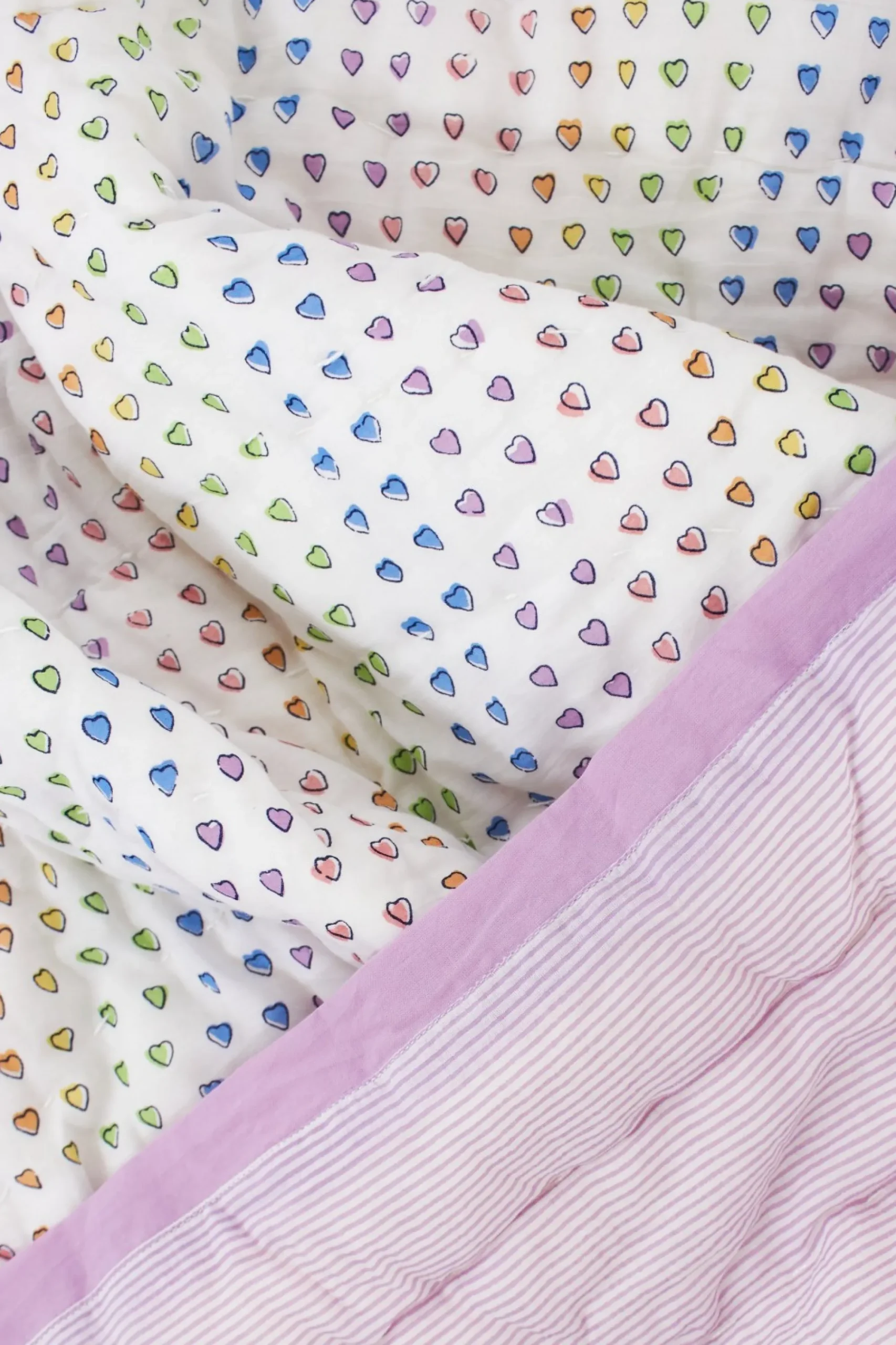 Baby Roller Rabbit Accessories | Disco Hearts Baby Quilt