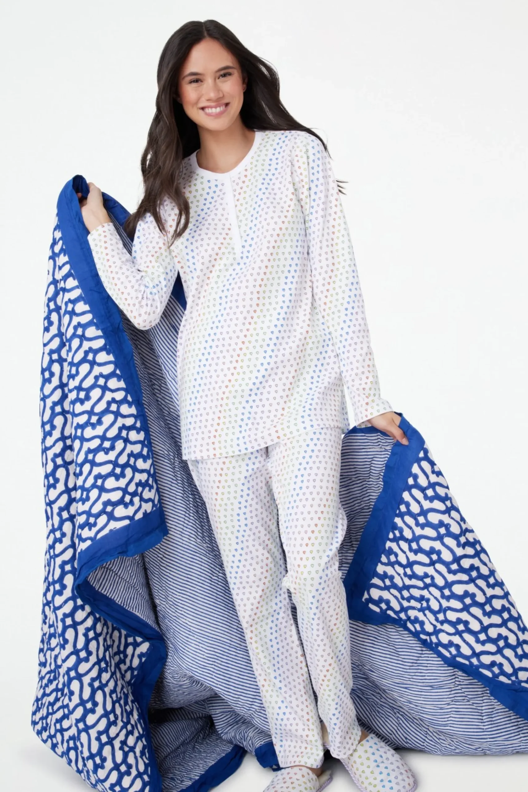 Women Roller Rabbit Pajamas | Dico Heart Pajaa