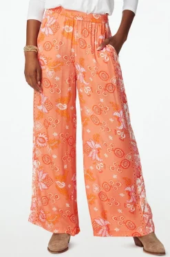 Women Roller Rabbit Bottoms | Eoie Border Kayee Pant