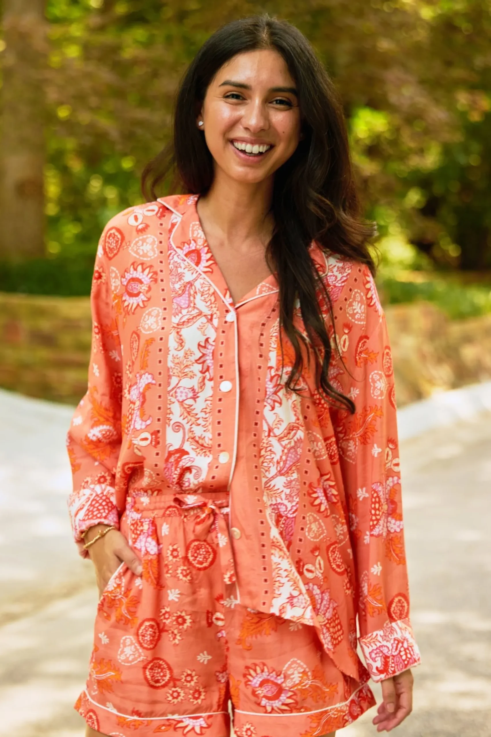 Women Roller Rabbit Pajamas | Eoie Border eia ounge et