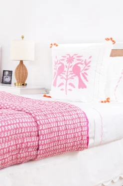 Roller Rabbit Decorative Pillows | Embroidered Animal Euro