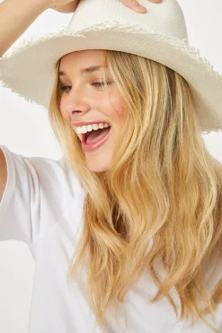 Roller Rabbit Hats & Hair Accessories | Fringed Panama Continental Hat