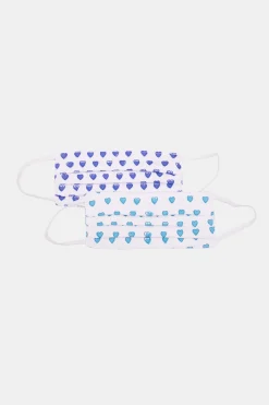 Roller Rabbit Face Masks | Hearts Mask Set