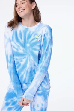 Women Roller Rabbit Casuals | Heart Tie Dye Crewneck