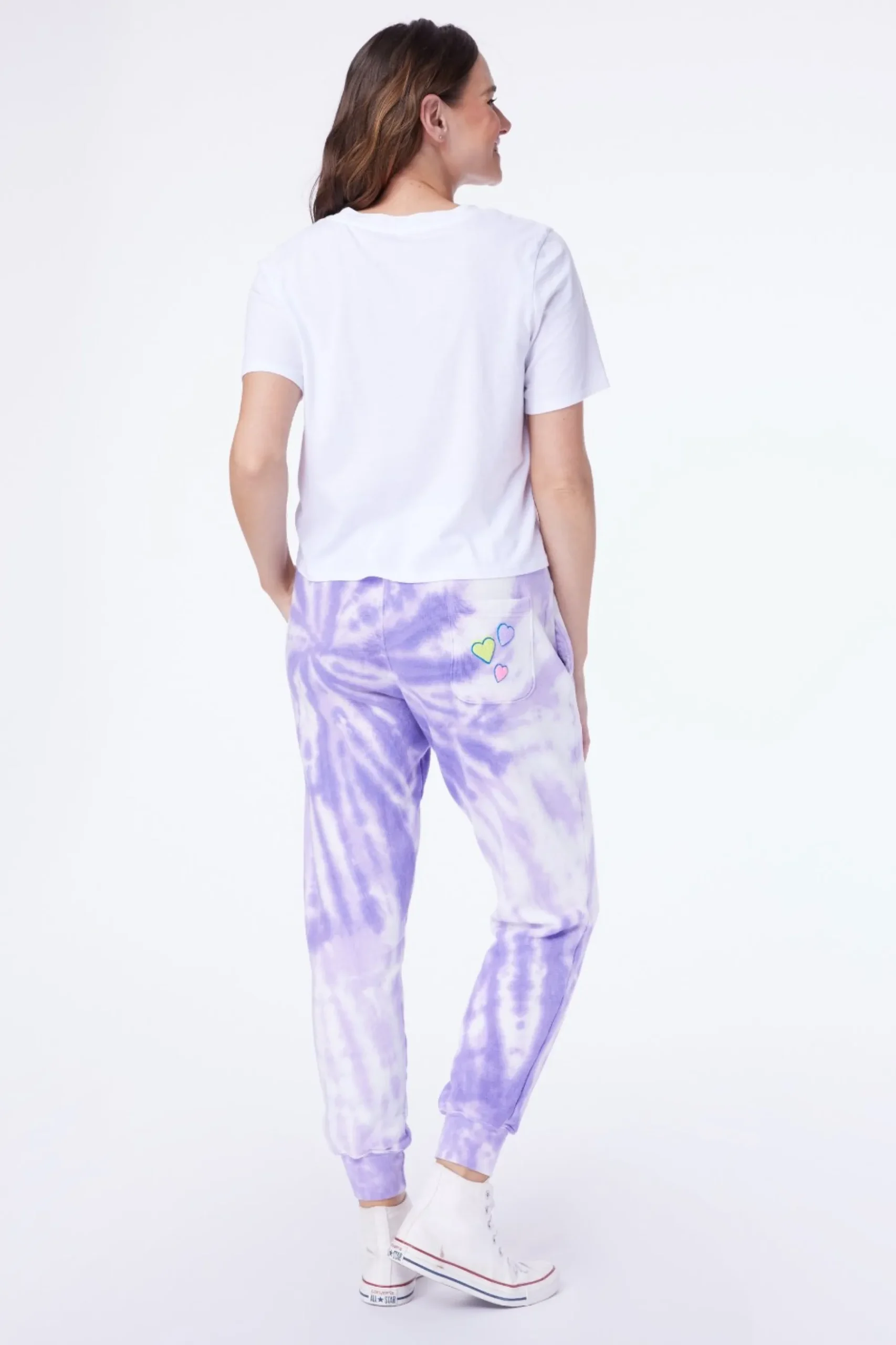 Women Roller Rabbit Casuals | Heart Tie Dye weatpant