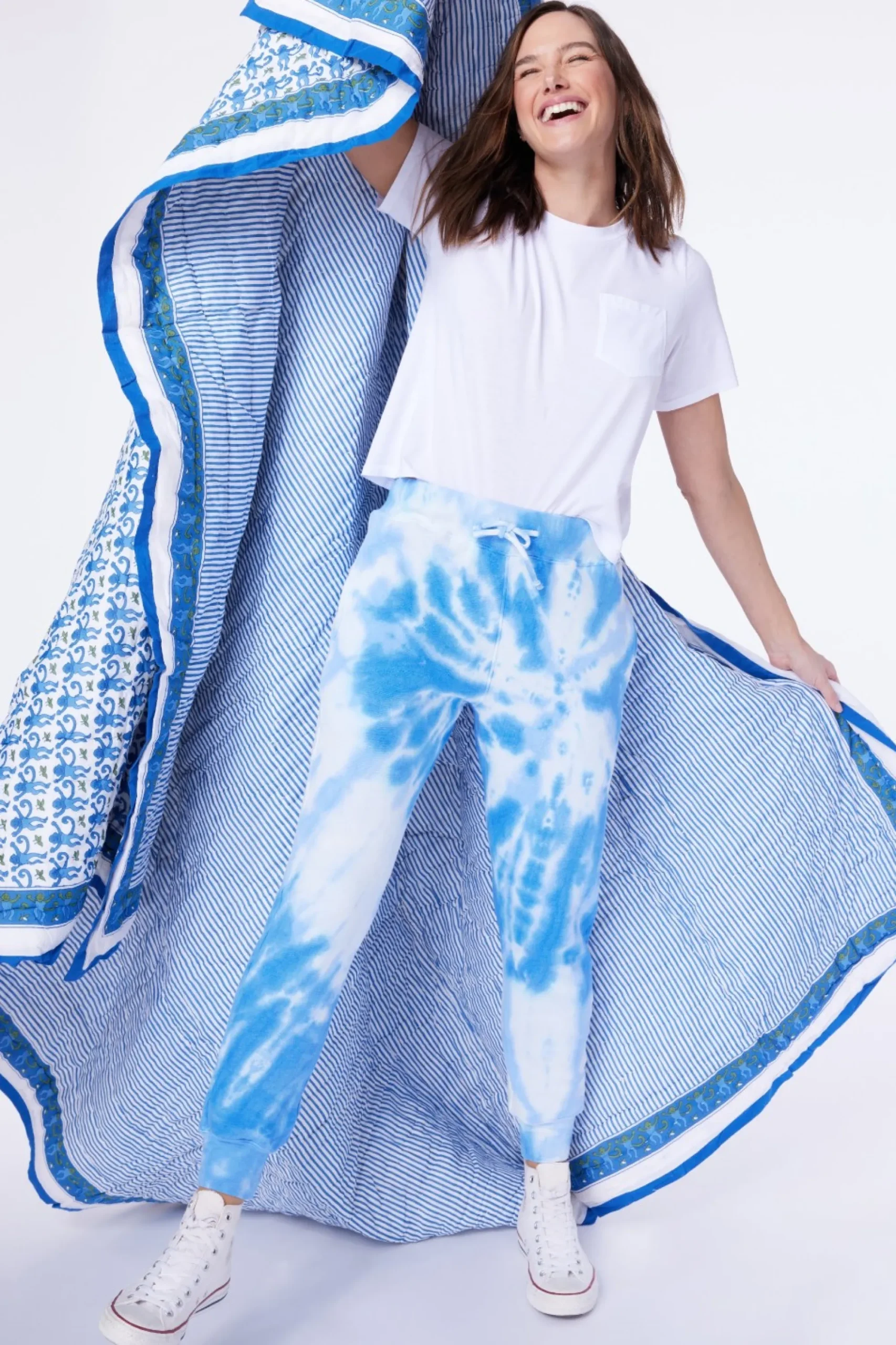 Women Roller Rabbit Casuals | Heart Tie Dye weatpant