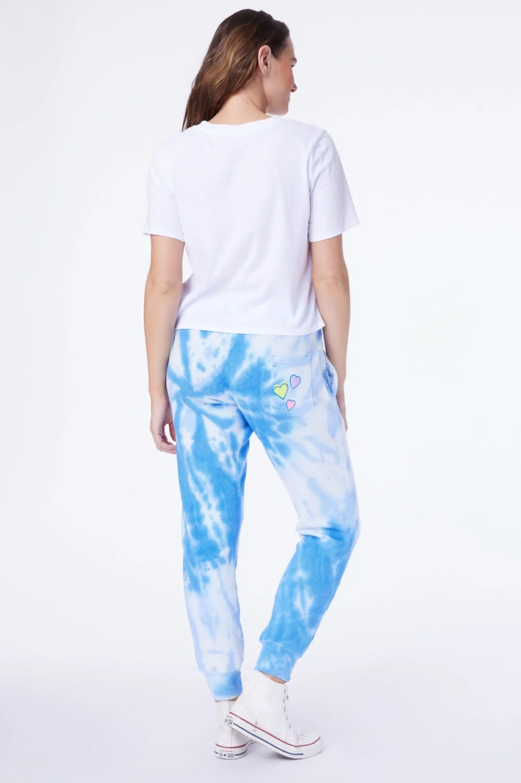 Women Roller Rabbit Casuals | Heart Tie Dye weatpant
