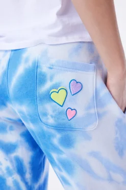 Women Roller Rabbit Bottoms | Heart Tie Dye weatpant