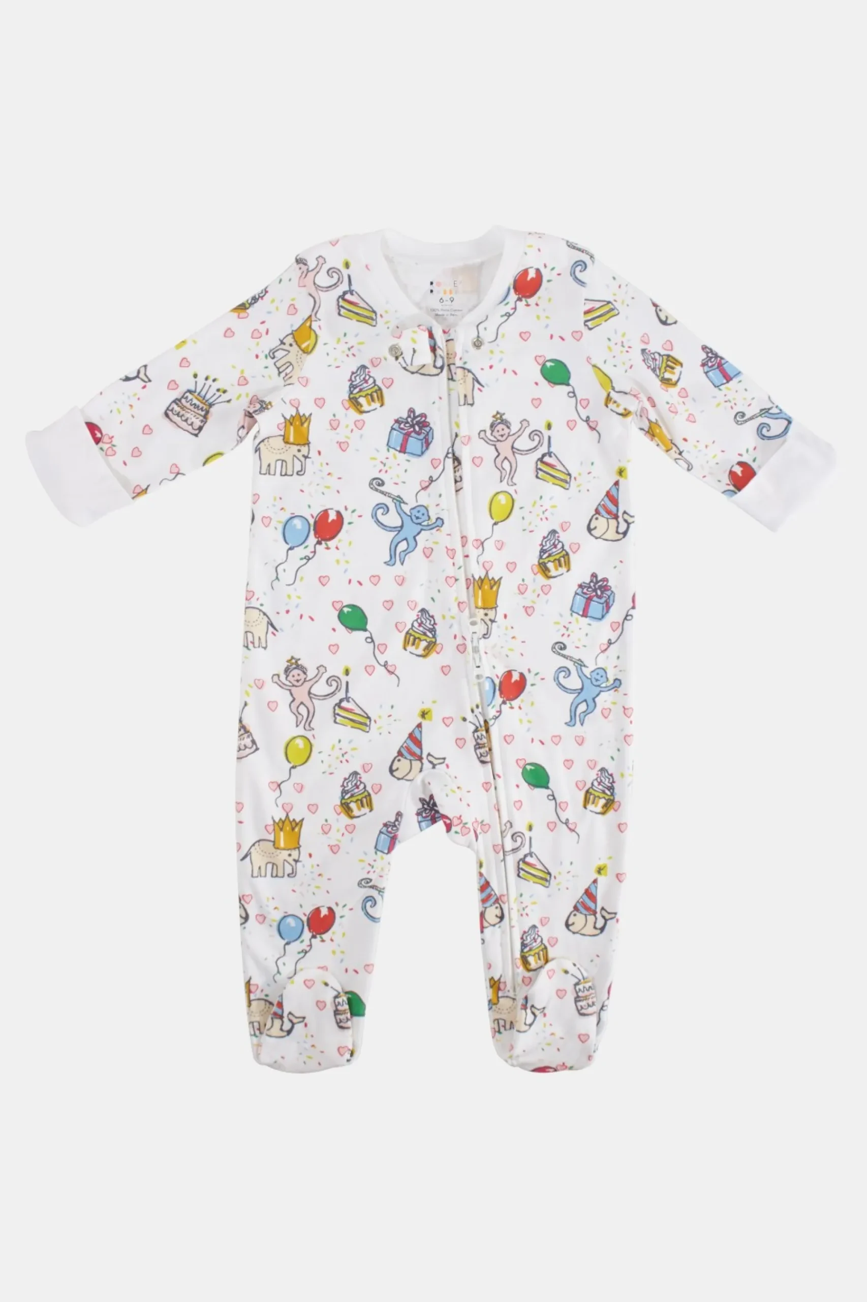 Baby Roller Rabbit Pajamas | Infant Birthday Bonanza Zipper Footie