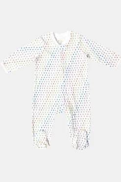 Baby Roller Rabbit Pajamas | Infant Disco Hearts Zipper Footie