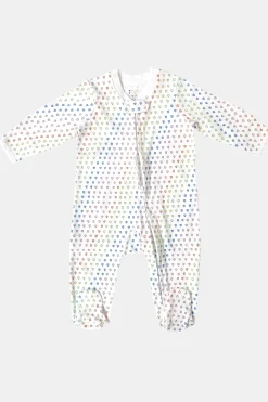 Baby Roller Rabbit Pajamas | Infant Disco Hearts Zipper Footie