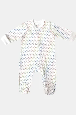 Baby Roller Rabbit Pajamas | Infant Disco Hearts Zipper Footie
