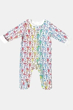 Baby Roller Rabbit Pajamas | Infant Disco Monkey Zipper Footie