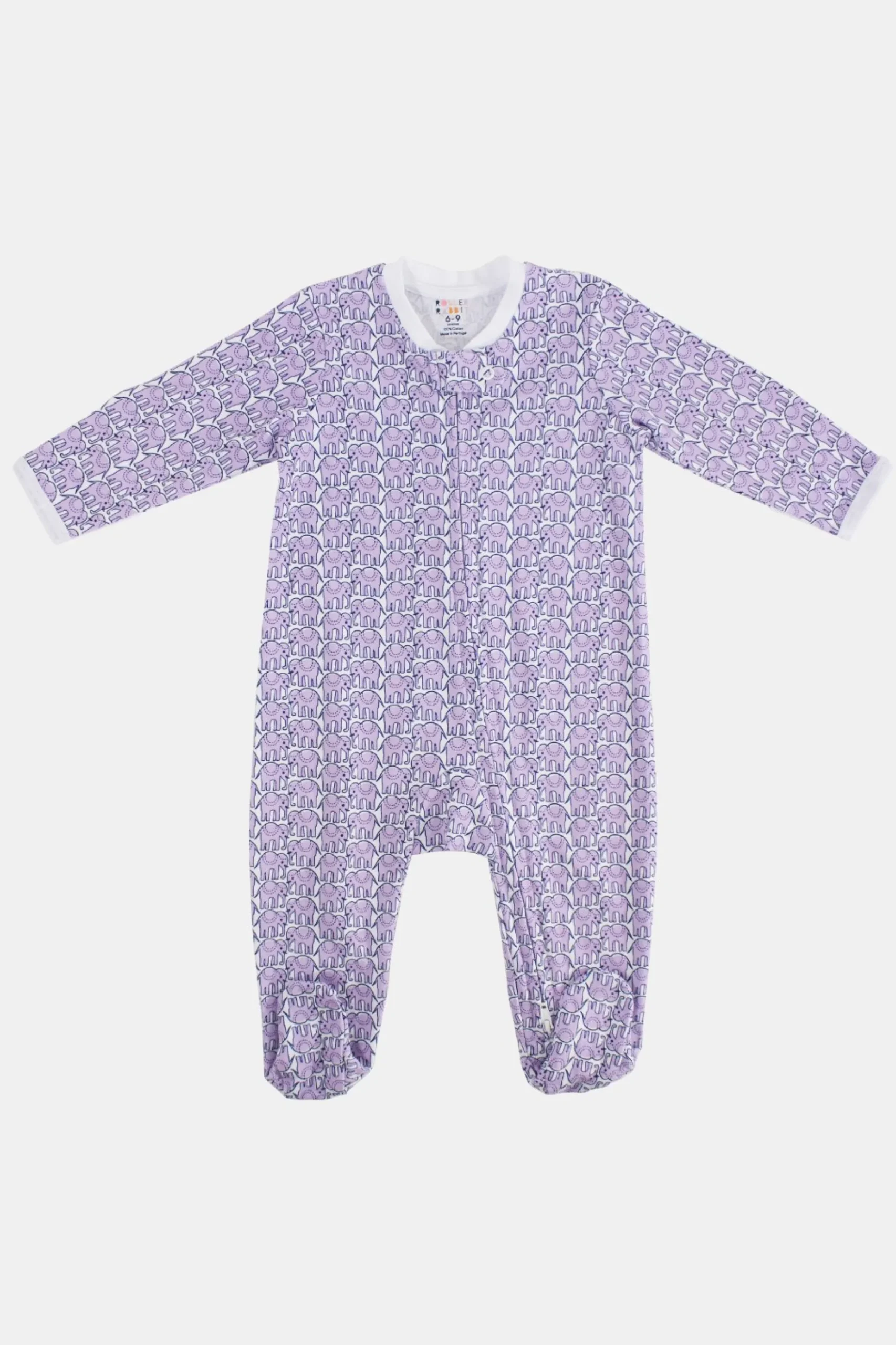 Baby Roller Rabbit Pajamas | Infant Hathi Zipper Footie