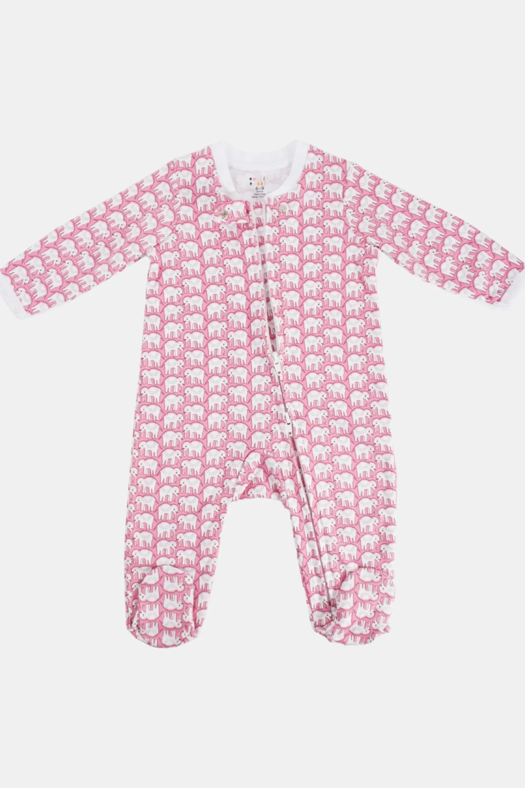 Baby Roller Rabbit Pajamas | Infant Hathi Zipper Footie
