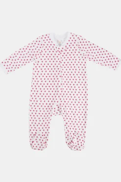 Baby Roller Rabbit Pajamas | Infant Hearts Zipper Footie