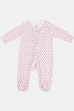 Baby Roller Rabbit Pajamas | Infant Hearts Zipper Footie