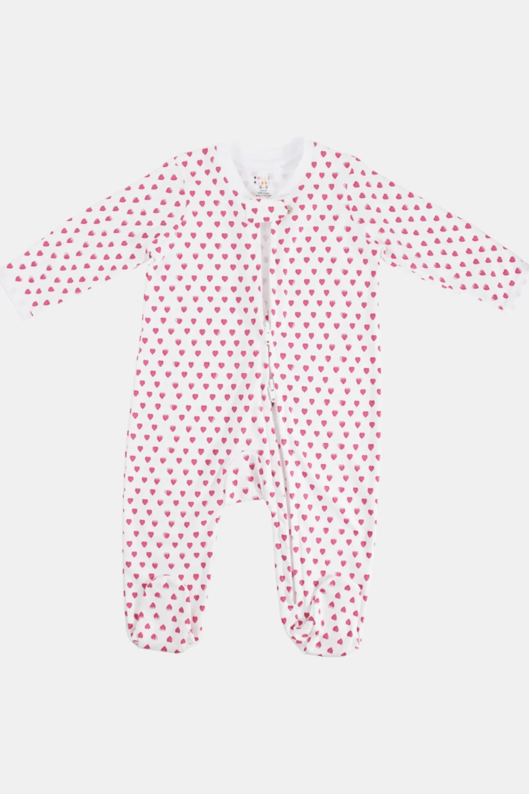Baby Roller Rabbit Pajamas | Infant Hearts Zipper Footie