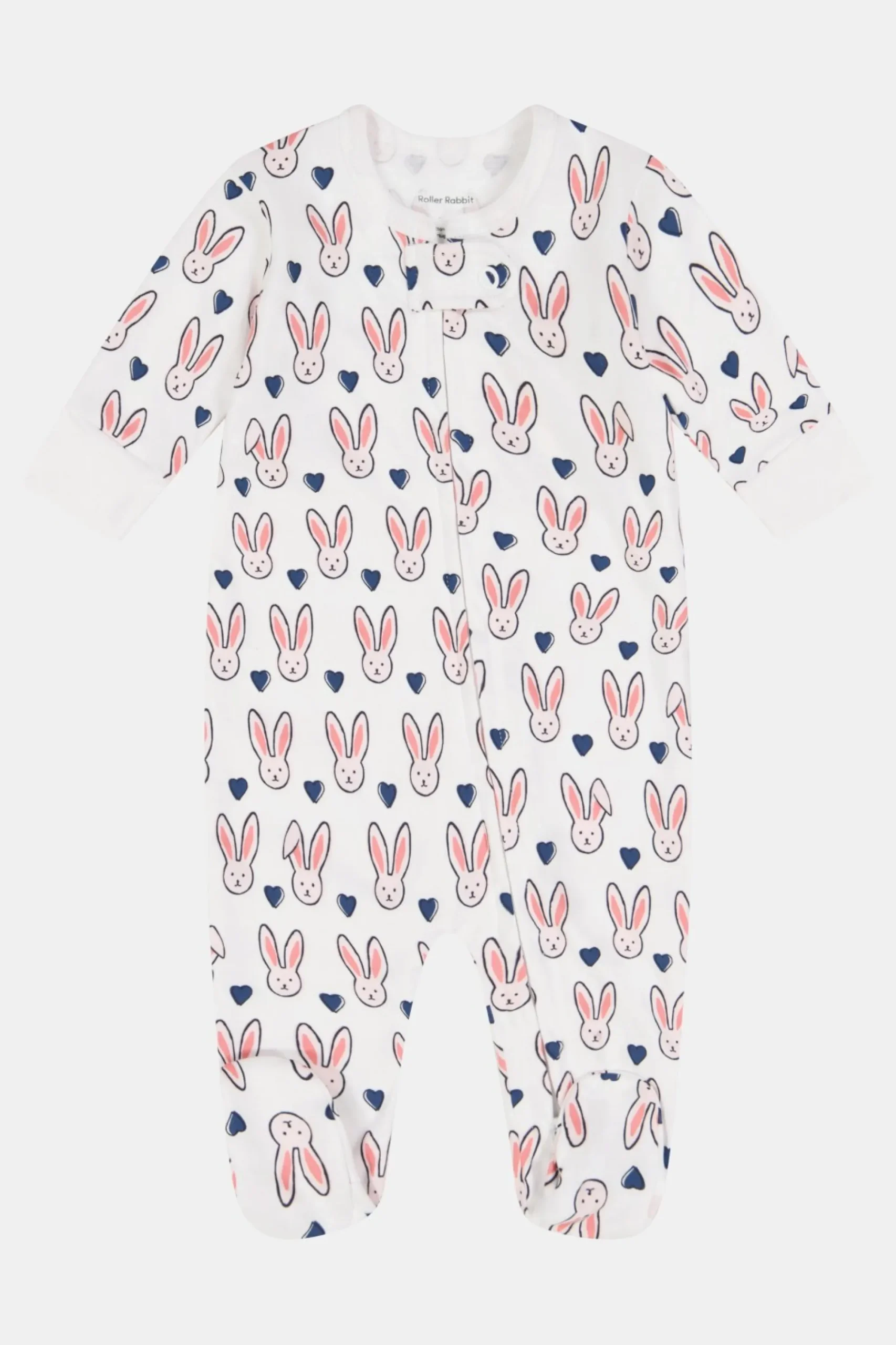 Baby Roller Rabbit Pajamas | Infant Love Bunnies Zipper Footie Pajamas Pajamas
