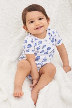 Baby Roller Rabbit Pajamas | Infant Moby Short Sleeve Onesie