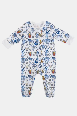 Baby Roller Rabbit Pajamas | Infant Monkey Horoscope Zipper Footie