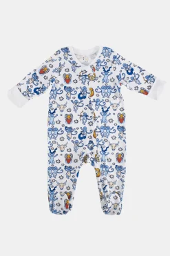 Baby Roller Rabbit Pajamas | Infant Monkey Horoscope Zipper Footie
