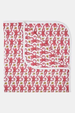 Baby Roller Rabbit Accessories | Infant Monkey Receiving Blanket