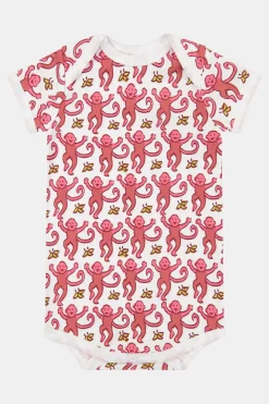 Baby Roller Rabbit Pajamas | Infant Monkey Short Sleeve Onesie