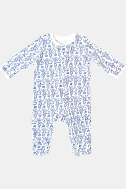 Baby Roller Rabbit Pajamas | Infant Monkey Zipper Footie