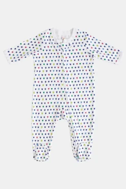 Baby Roller Rabbit Pajamas | Infant Pop Hearts Zipper Footie