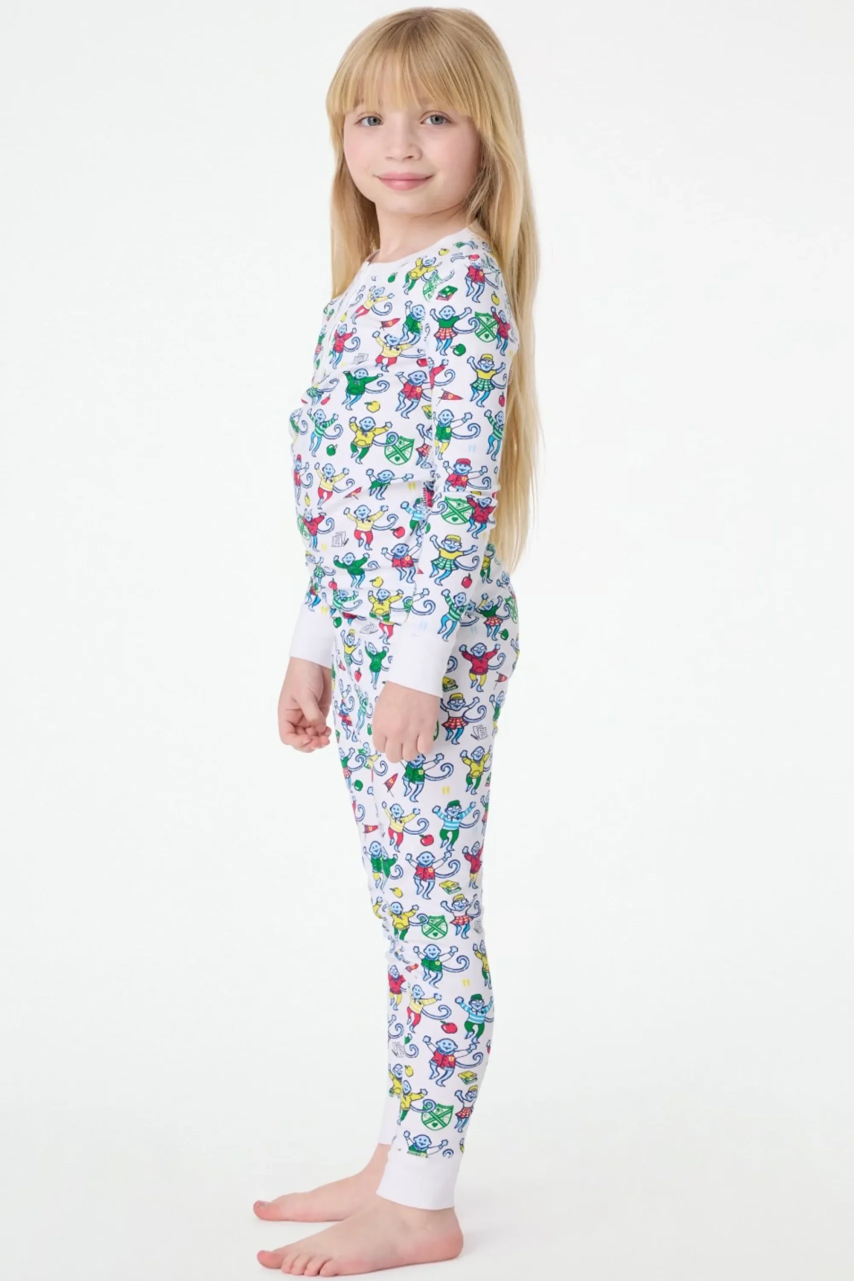 Kids Roller Rabbit Pajamas | Kids Back To School Monkey Pajamas