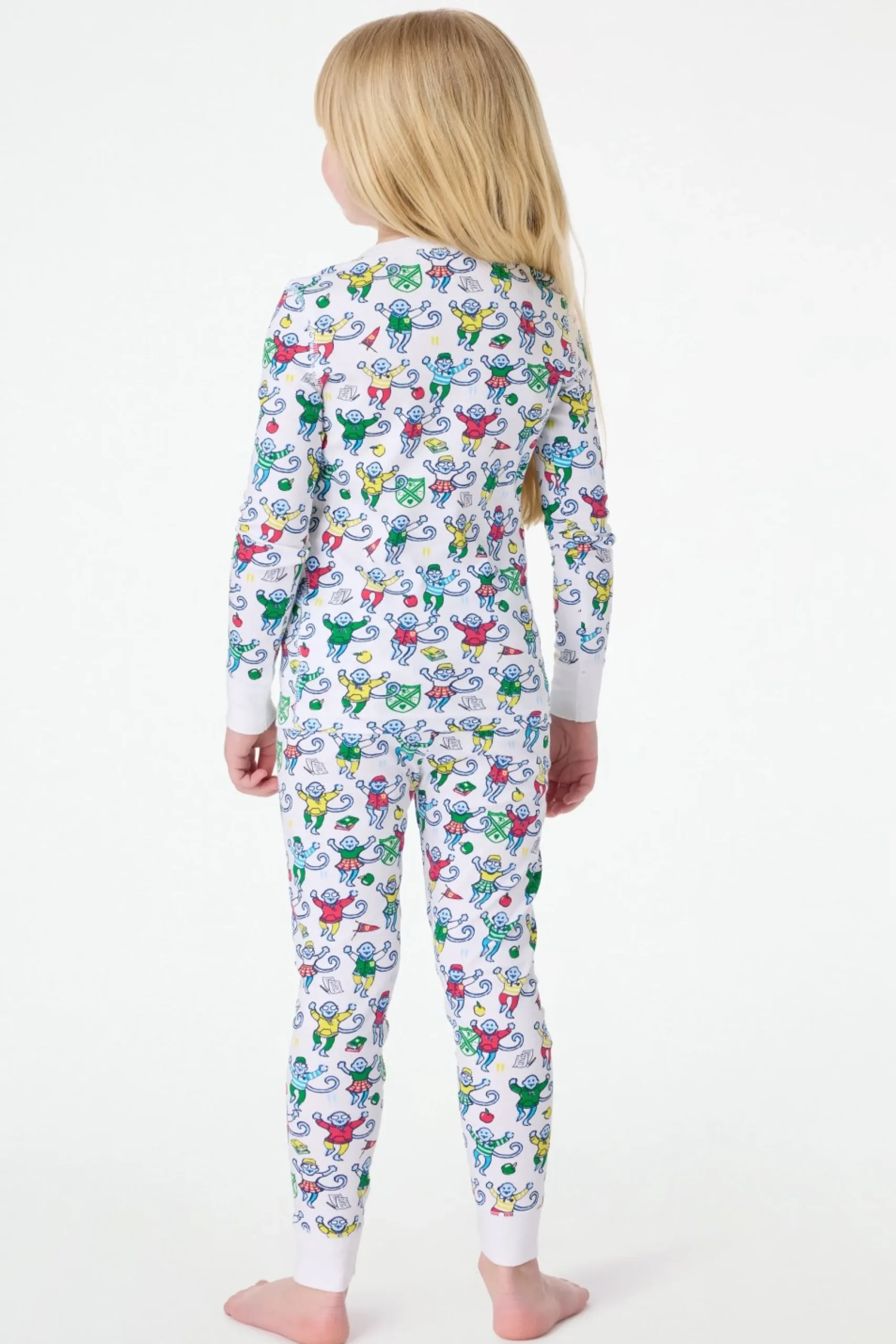 Kids Roller Rabbit Pajamas | Kids Back To School Monkey Pajamas