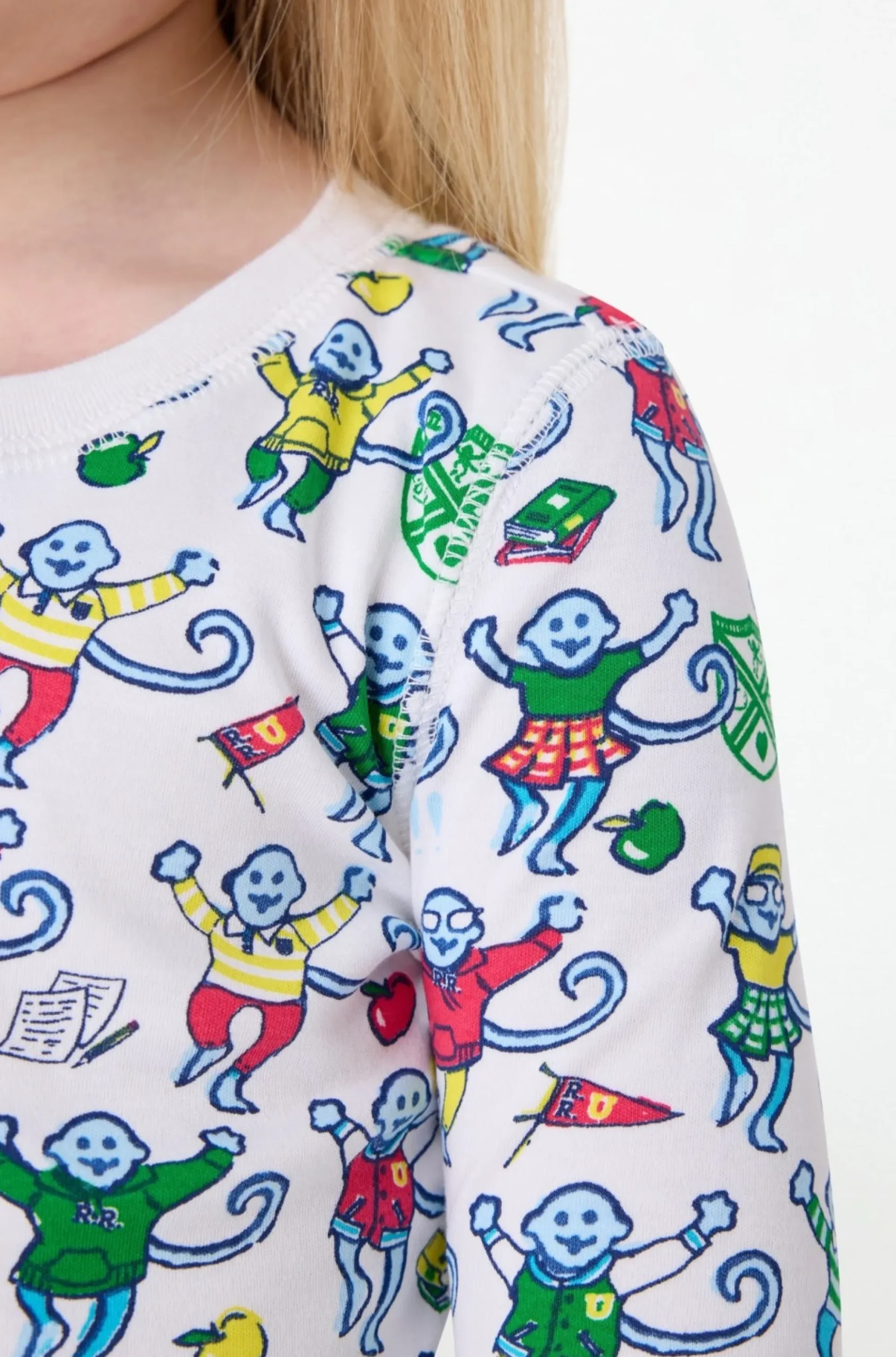 Kids Roller Rabbit Pajamas | Kids Back To School Monkey Pajamas