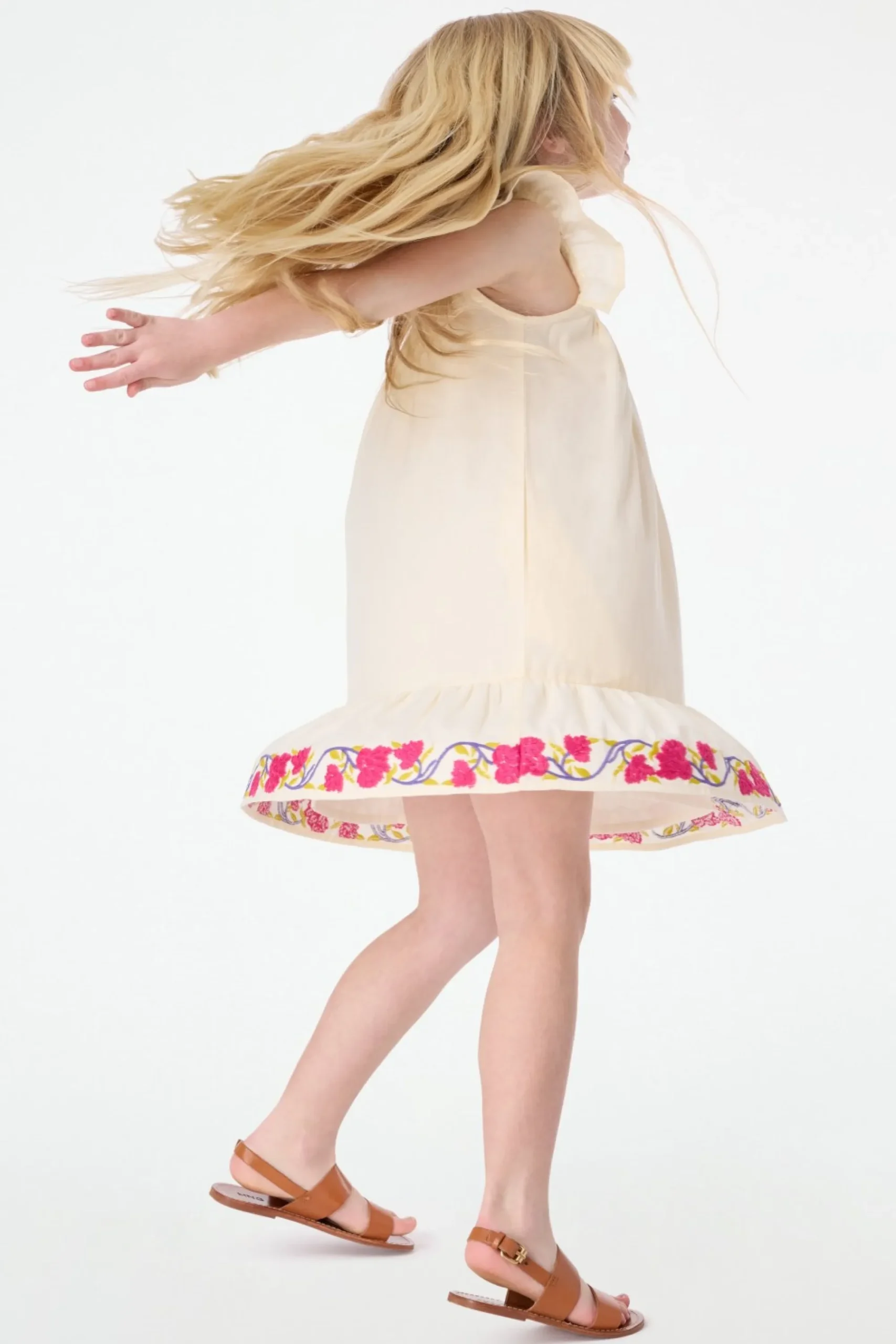 Kids Roller Rabbit Dresses | Kids Column Embroidery Aimee Dress