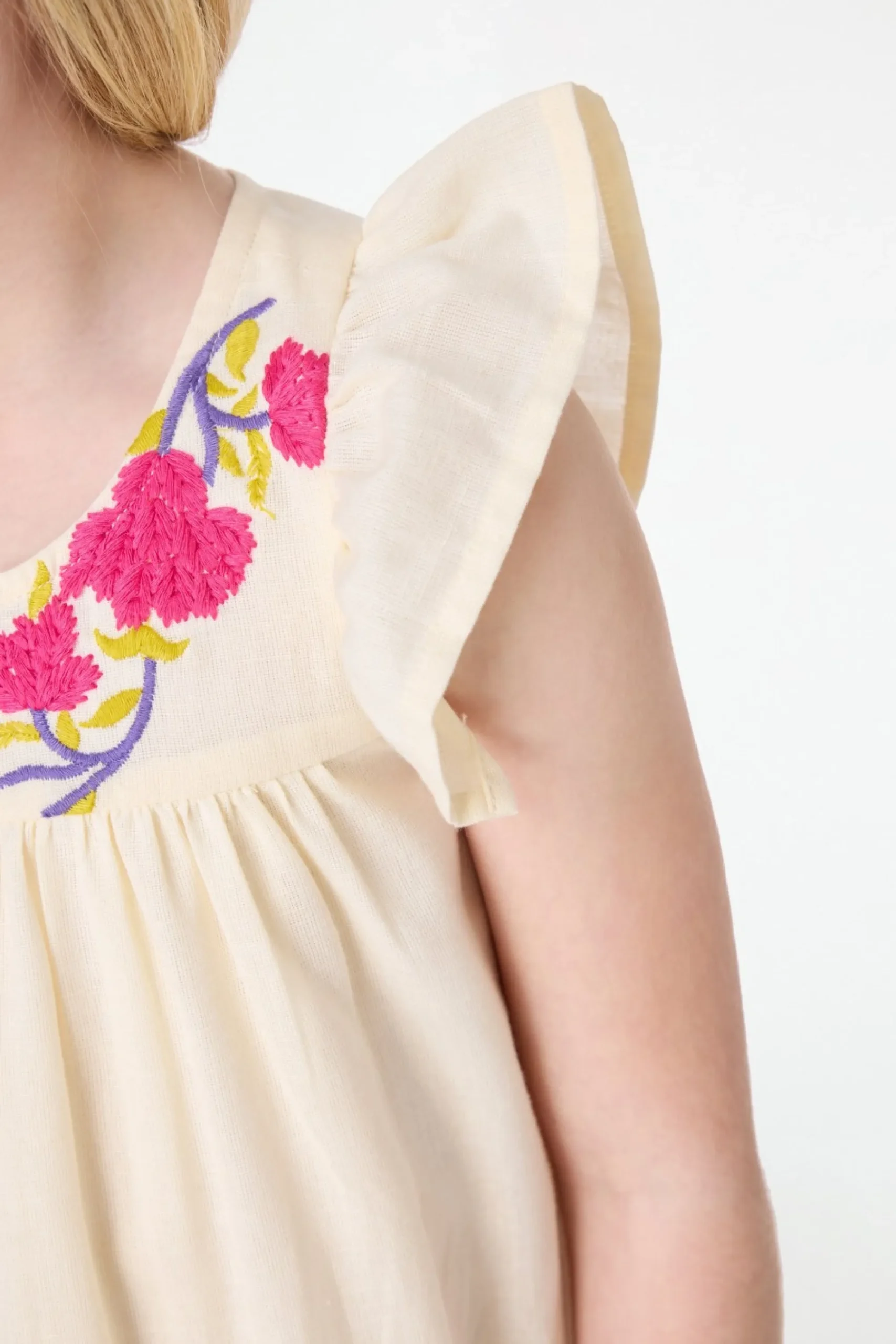 Kids Roller Rabbit Dresses | Kids Column Embroidery Aimee Dress