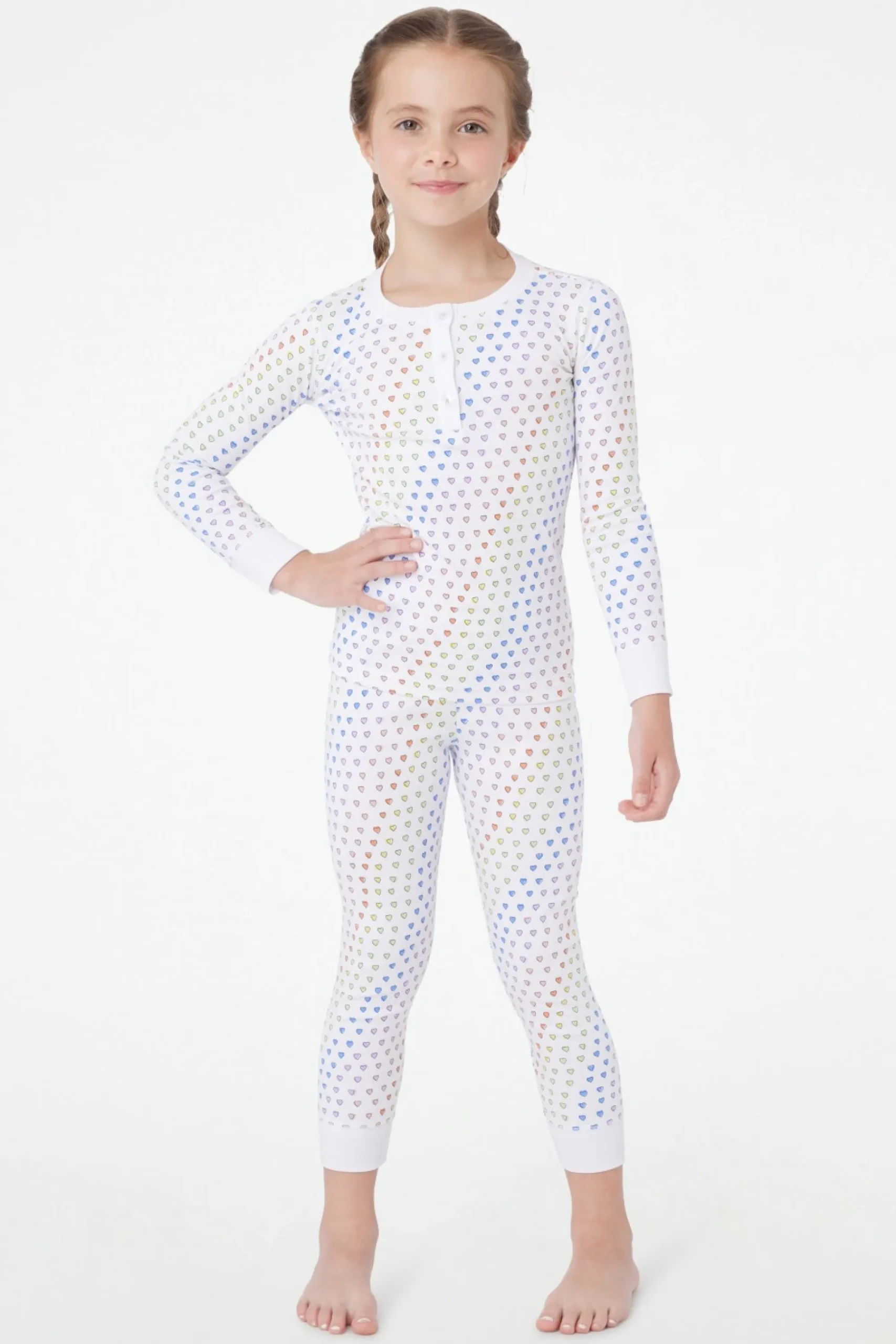 Kids Roller Rabbit Pajamas | Kids Disco Hearts Pajamas