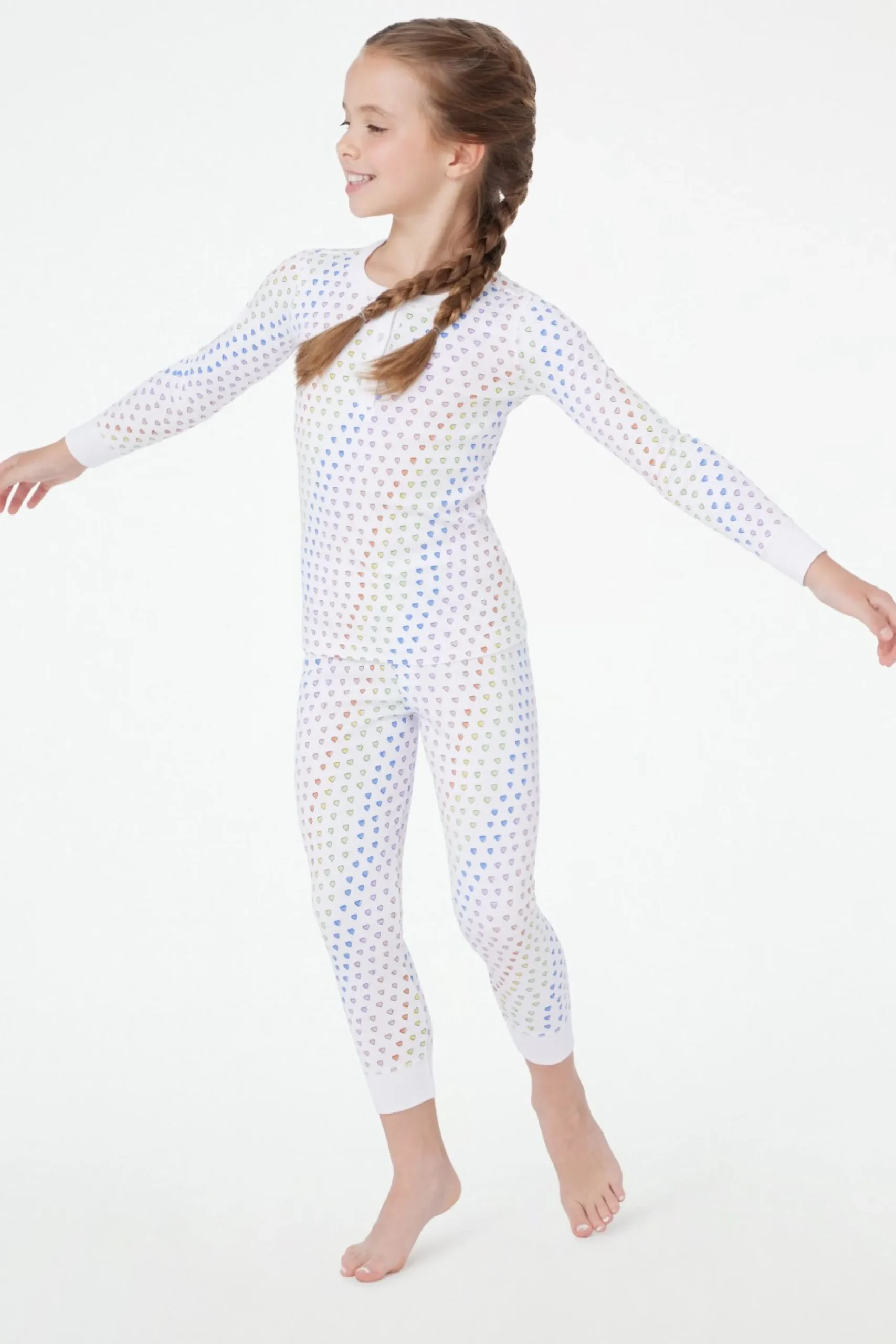 Kids Roller Rabbit Pajamas | Kids Disco Hearts Pajamas