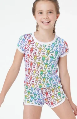 Kids Roller Rabbit Tops And Bottoms | Kids Disco Monkey Playa Play Set