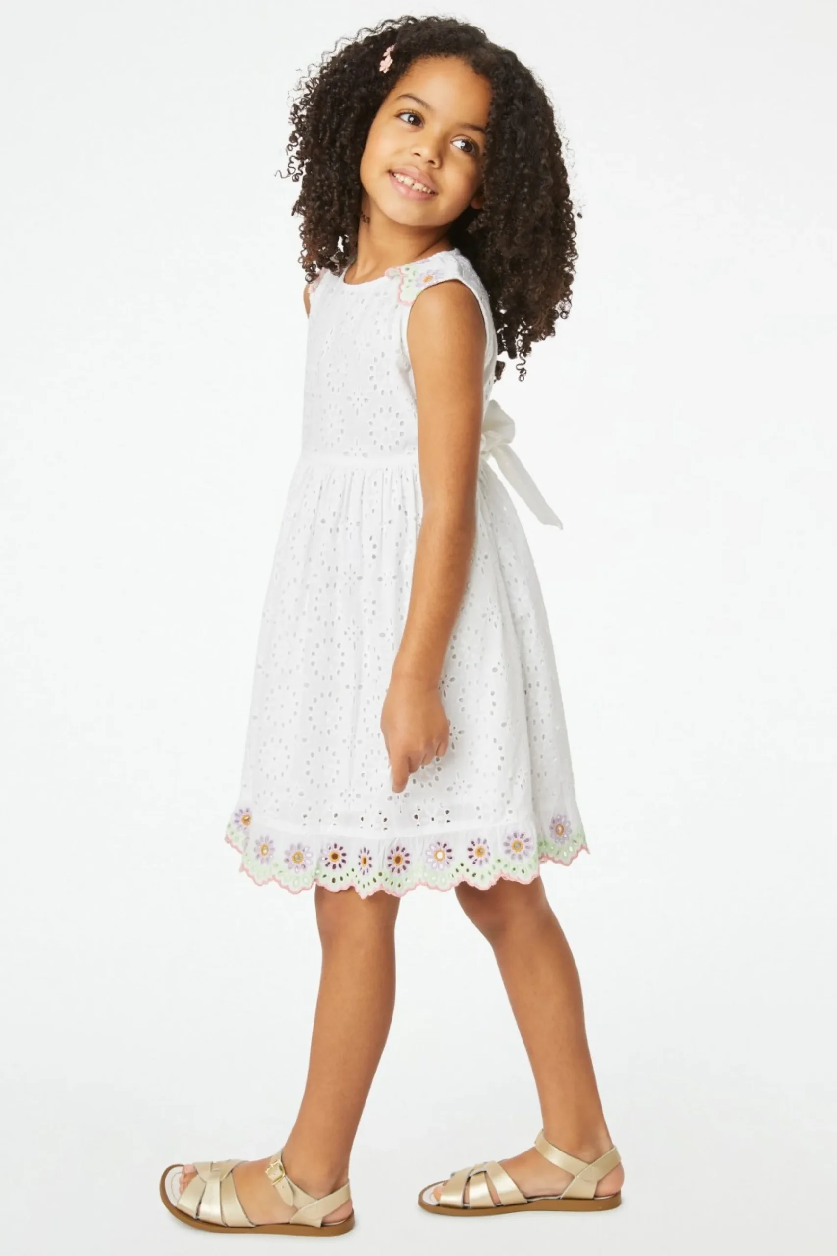 Kids Roller Rabbit Dresses | Kids Eyelet Chantal Dress