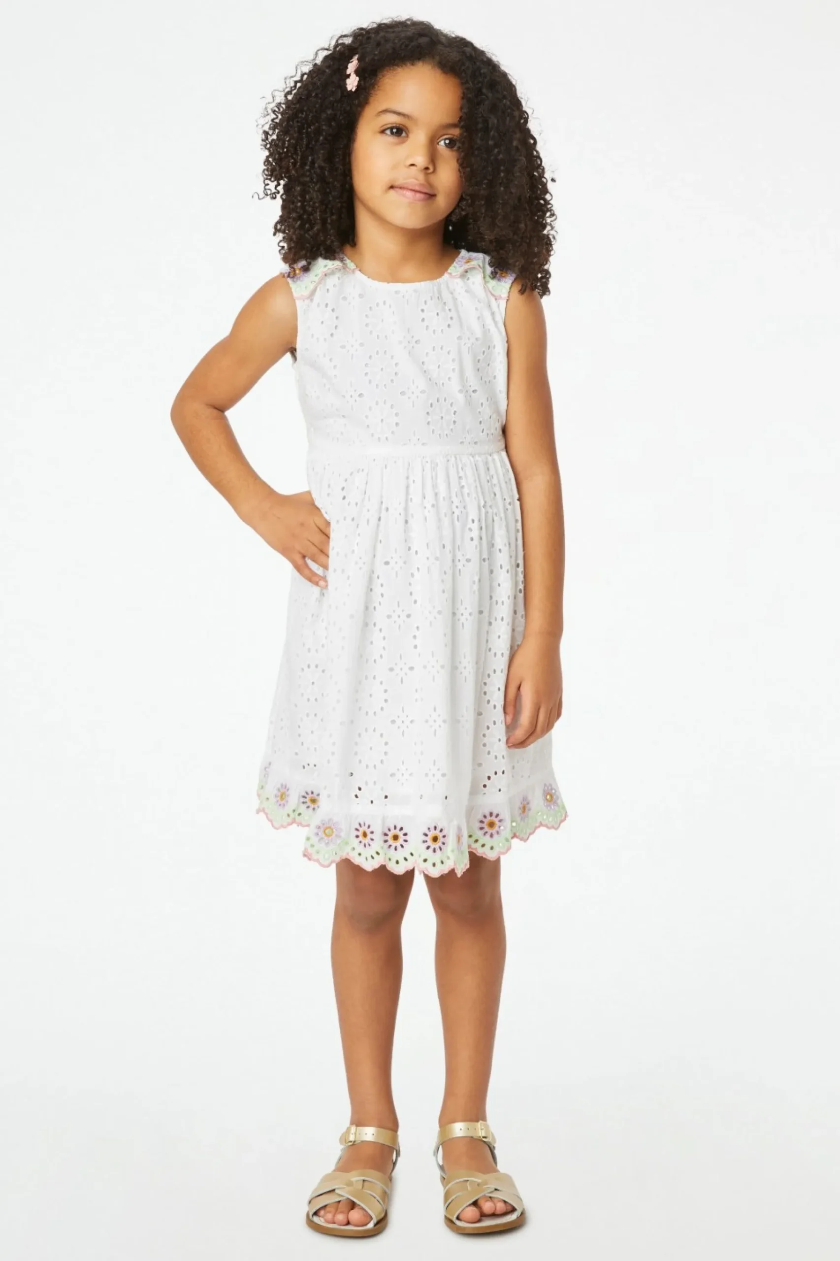 Kids Roller Rabbit Dresses | Kids Eyelet Chantal Dress
