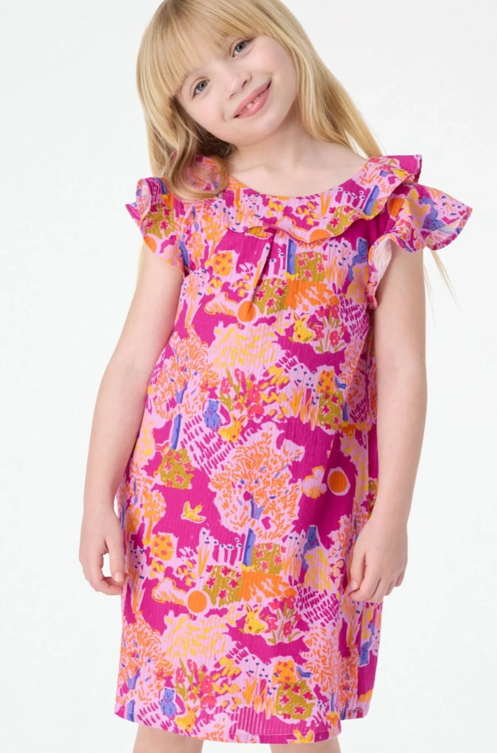 Kids Roller Rabbit Dresses | Kids Genevieve Scenic Brenna Dress