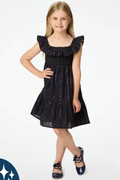 Kids Roller Rabbit Dresses | Kids Lurex Dot Ryan Dress