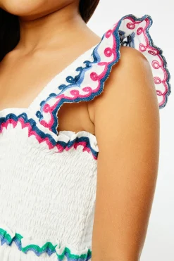 Kids Roller Rabbit Dresses | Kids Valleta Embroidered Ceri Dress