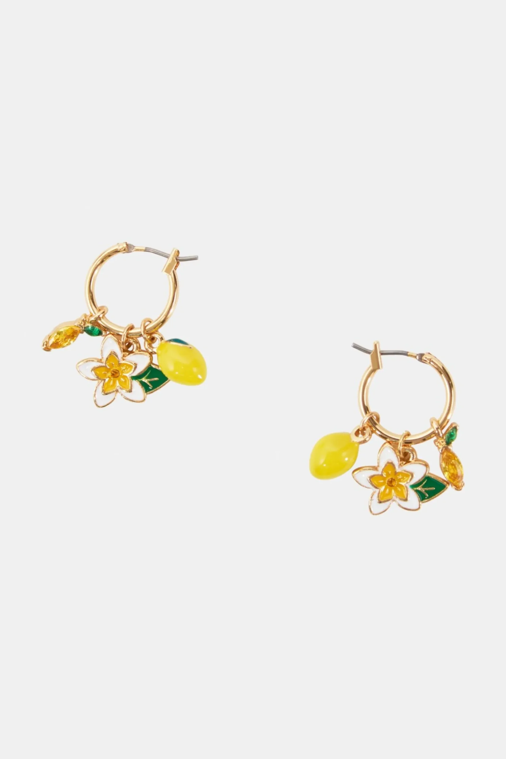 Roller Rabbit Jewelry | Lemon Charm Hoops