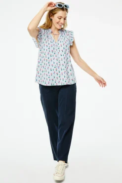 Women Roller Rabbit Tops | erida teffie Top