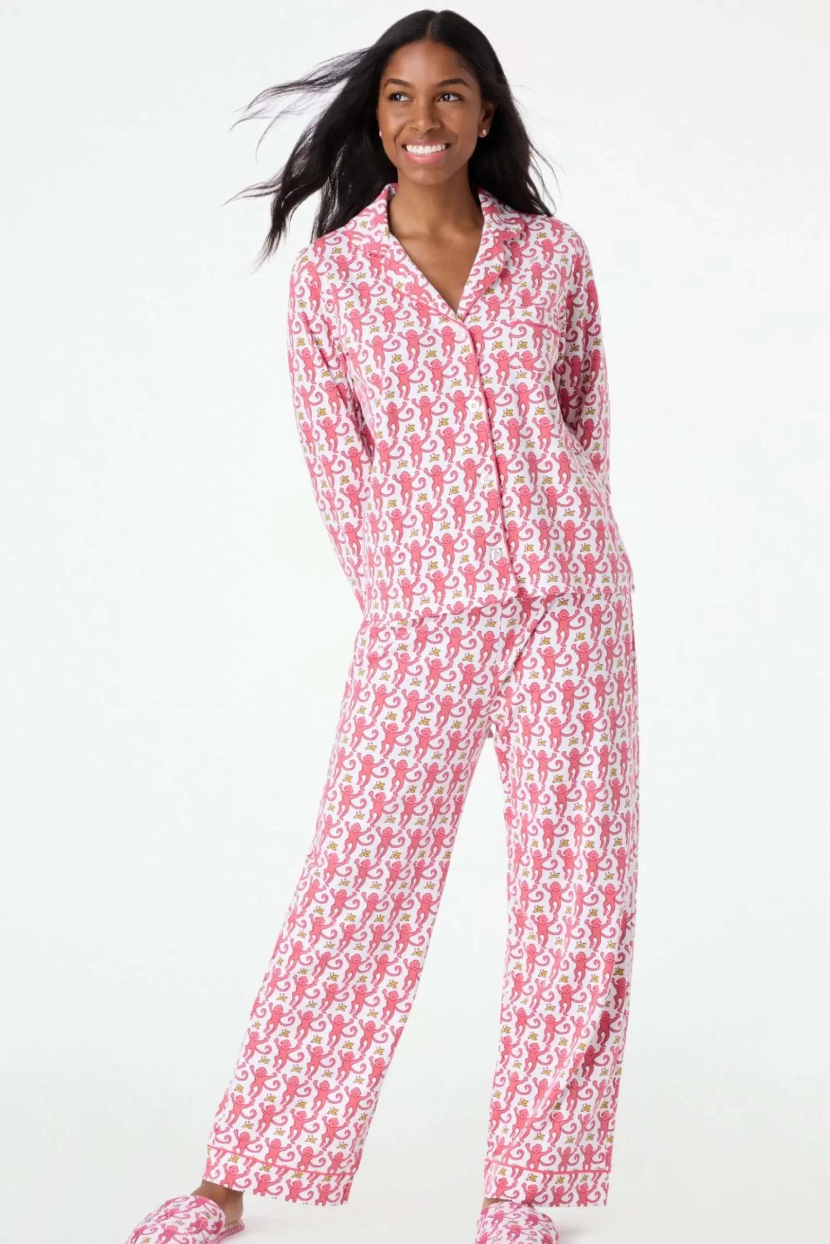 Women Roller Rabbit Pajamas | onkey ong eeve Poo Pajaa
