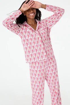 Women Roller Rabbit Pajamas | onkey ong eeve Poo Pajaa