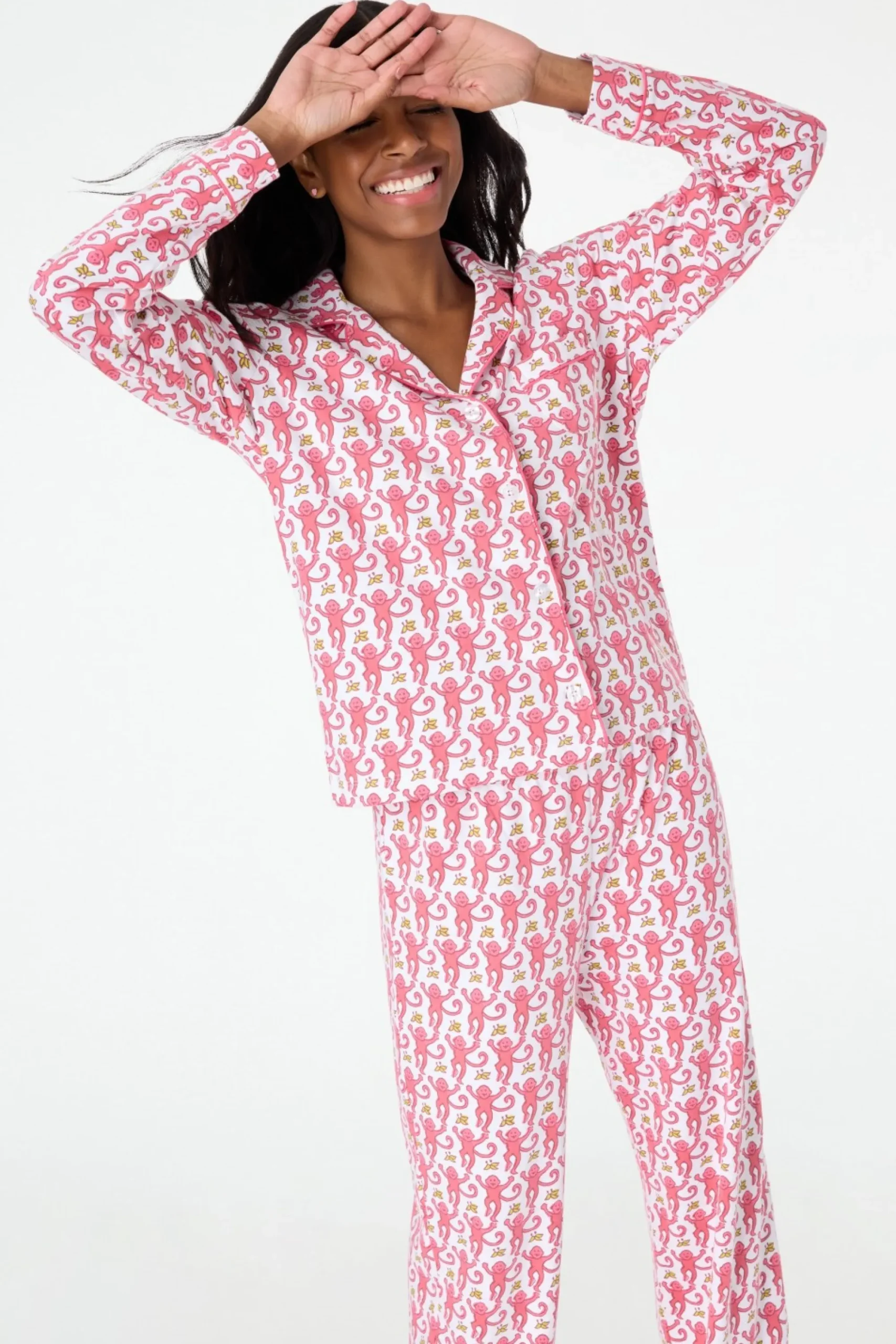 Women Roller Rabbit Pajamas | onkey ong eeve Poo Pajaa